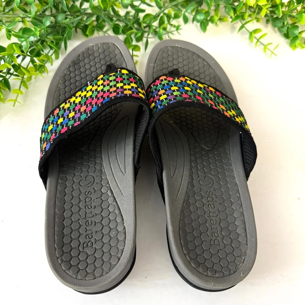 BareTraps Dasie Platform Rebound Sandals Black Bright Multi Size 9M